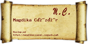 Magdika Cézár névjegykártya